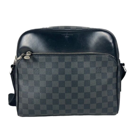 LOUIS VUITTON N41408 Damier Graphite Dayton PM Messenger Crossbody Shoulder Bag